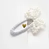 Barrette Milena blanche - Collection Paris