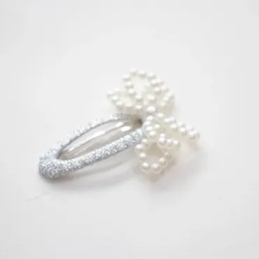 Barrette Milena blanche - Collection Paris