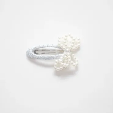 Barrette Milena blanche - Collection Paris