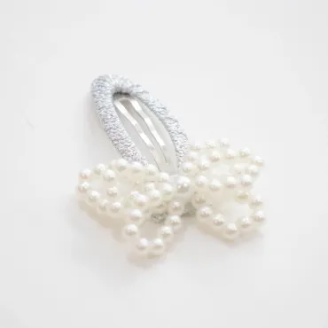 Barrette Milena blanche - Collection Paris