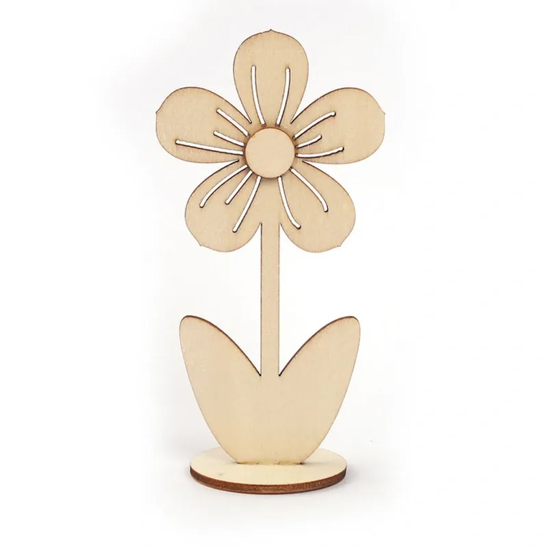 Fleur sur socle à décorer