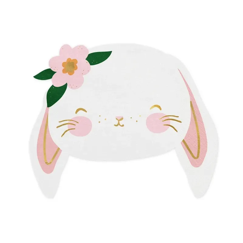 Serviettes de table en forme de lapin