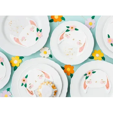 Serviettes de table en forme de lapin