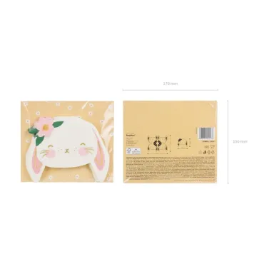 Serviettes de table en forme de lapin