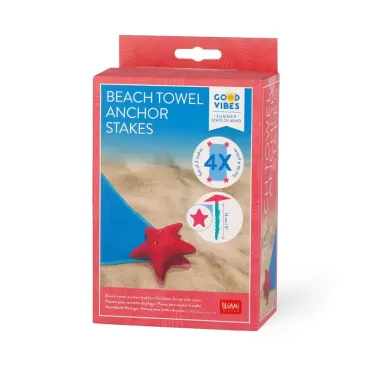Set de 4 Piquets pour Serviette de Plage - Starfish