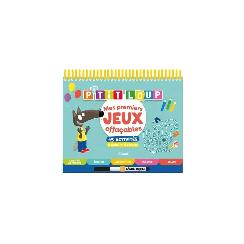 P'tit loup - Mes premiers jeux effaçables