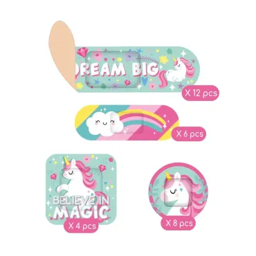 30 Pansements Imprimés - Licorne