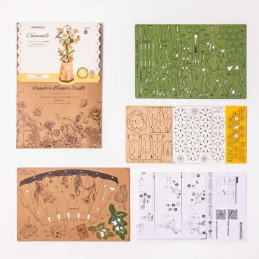 Puzzle 3D en bois - Camomille