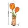Puzzle 3D en bois - Tulipe orange