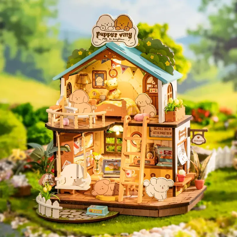 Puppy's Cozy Villa - Maison miniature DIY