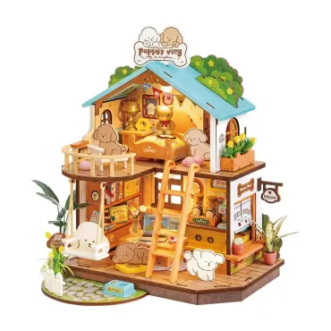 Puppy's Cozy Villa - Maison miniature DIY