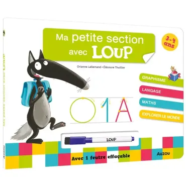 Livre ardoise - Ma petite section avec loup