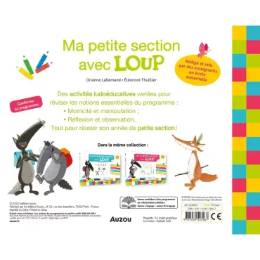 Livre ardoise - Ma petite section avec loup