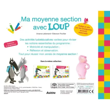 Livre ardoise - Ma moyenne section avec Loup