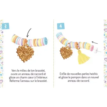 Mes 2 bracelets d'amitié arc-en-ciel