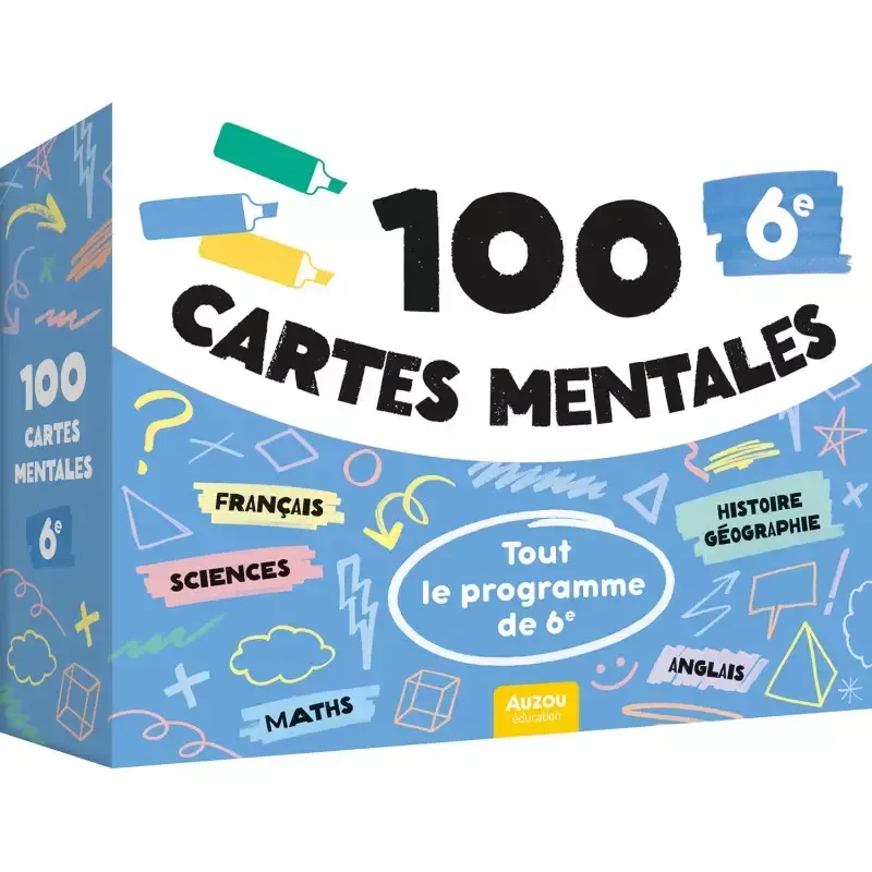 100 cartes mentales - Tout le programme de 6ème