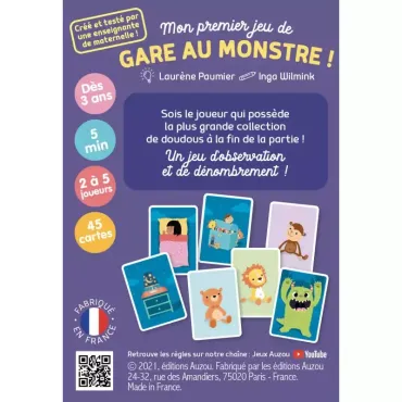 Jeux de cartes - Mon premier jeu de gare au monstre !