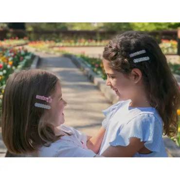 Barrette cheveux - Coeur Fuchsia