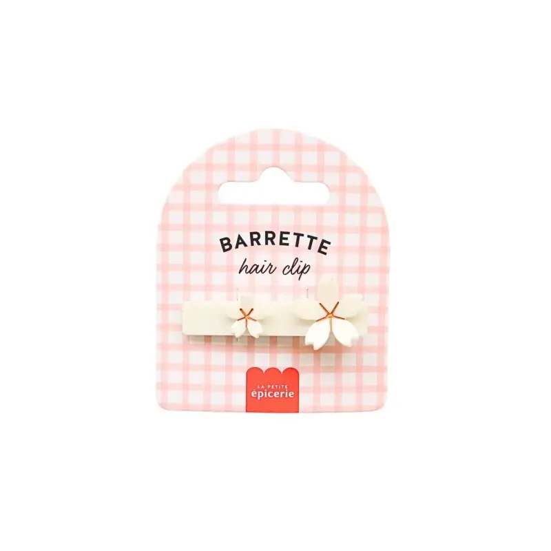 Barrette cheveux - Sakura Ivoire