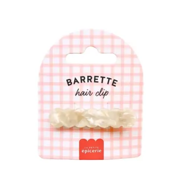Barrette cheveux - Curvy Nacré