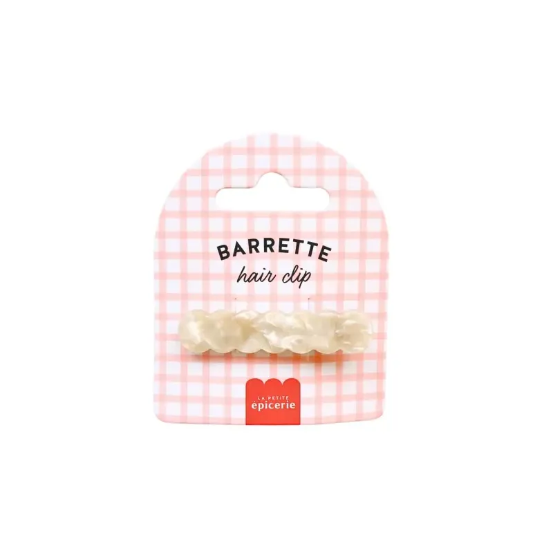 Barrette cheveux - Curvy Nacré