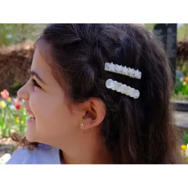 Barrette cheveux - Etoile Champagne