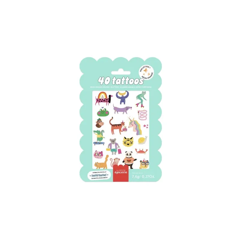 Pochette de 40 Tattoos - Cute Animals