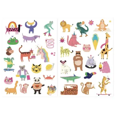 Pochette de 40 Tattoos - Cute Animals