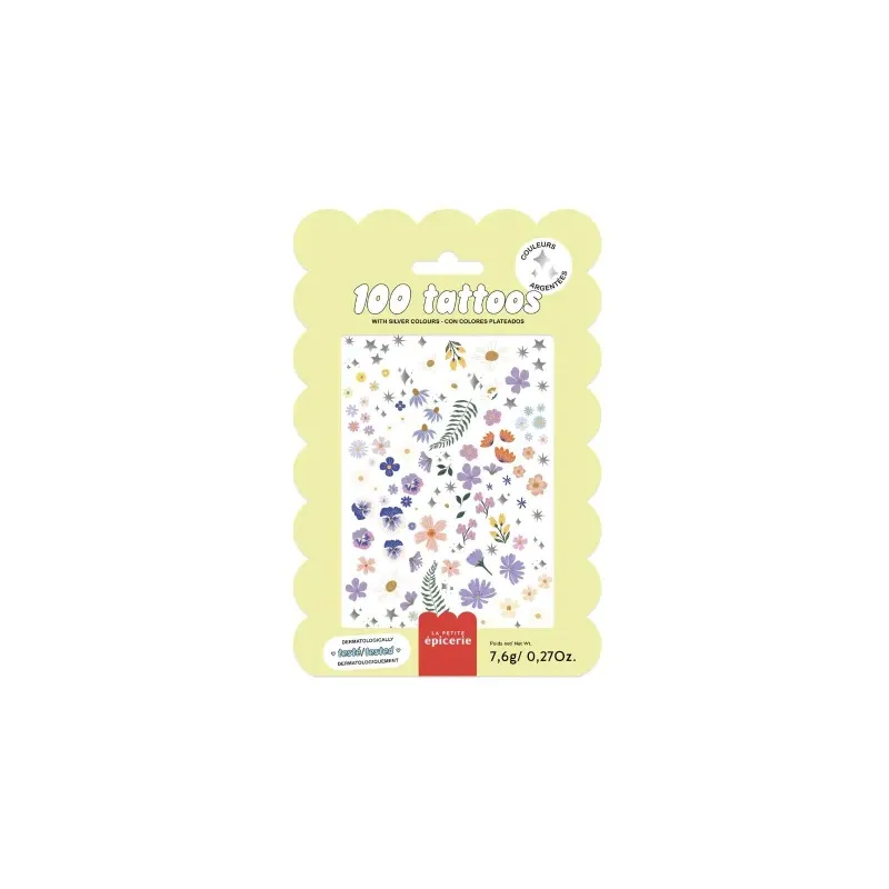 Pochette de 100 Tattoos - Fleurs
