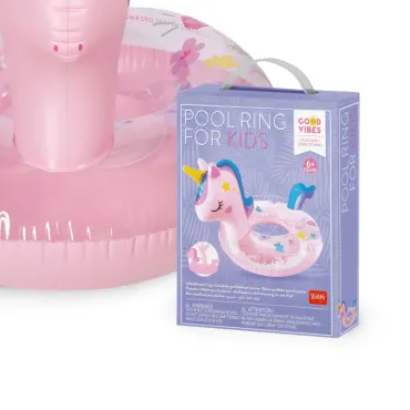 Bouée Licorne Pailletée XXL 130 Cm – Flotteur Gonflable Piscine Et Plage Pour Enfants Et Adultes