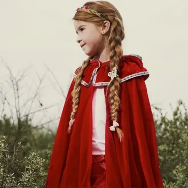 Cape déguisement chaperon rouge - 4-8 ans, 104-128 cm