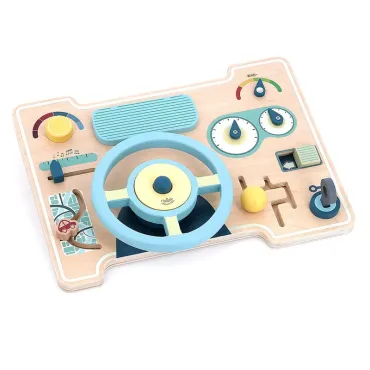 Jeu d’éveil en bois, Tableau de bord multi-activités