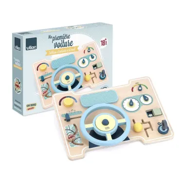 Jeu d’éveil en bois, Tableau de bord multi-activités