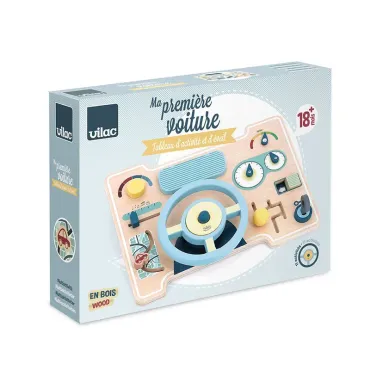 Jeu d’éveil en bois, Tableau de bord multi-activités