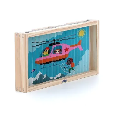 Puzzle 4 Dimensions en bois, Les transports - Ingela P.Arrhenius