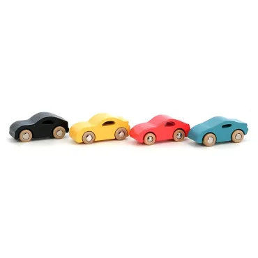 Coffret de 4 voitures en bois Super cars, Vilacity