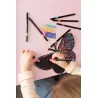 Artissimo - Tableaux feutres métalisés - Papillons flamboyants