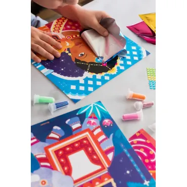 Artissimo - Tableaux sable, paillettes et dorure - Princesses Indiennes
