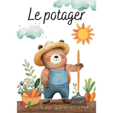 Puzzle magique à l'eau - Le potager