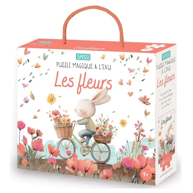 Puzzle magique à l'eau - Les fleurs