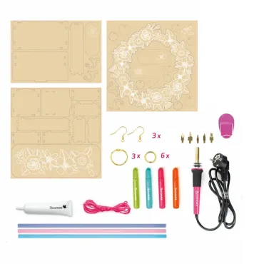 Lovely Box - Pyrogravure - Maquette et bijoux