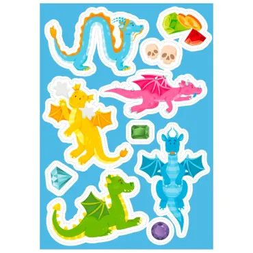 Les dragons - Stickers et activités
