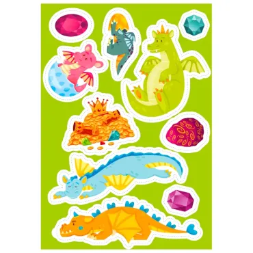 Les dragons - Stickers et activités