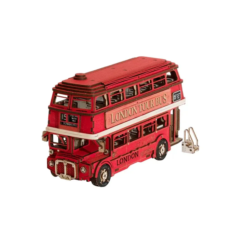 Puzzle 3D en bois - London Tour Bus