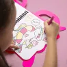 Super coloring book + stickers - Licorne