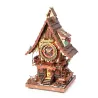Horloge à coucou mécanique 3D en bois