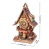 Horloge à coucou mécanique 3D en bois