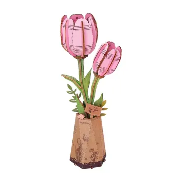 Puzzle 3D en bois - Tulipe...
