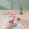 Puzzle 3D en bois - Tulipe rose