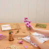 Puzzle 3D en bois - Orchidée violette